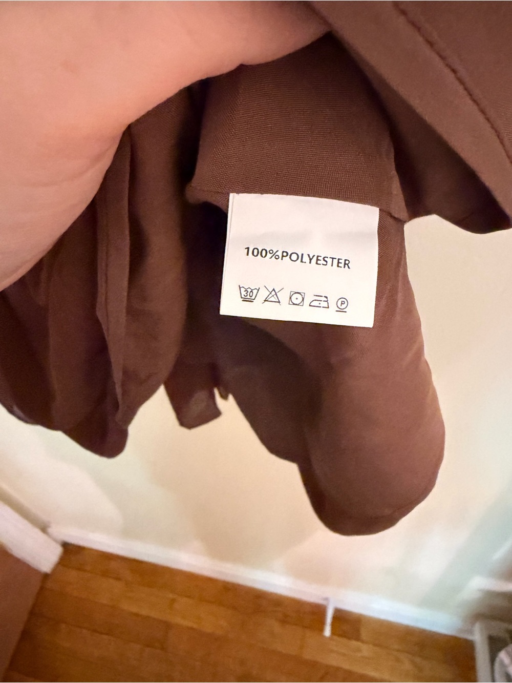 Pleated Maxi Skirt in Chocolate Brown - Unbranded - Picture 6 of 6